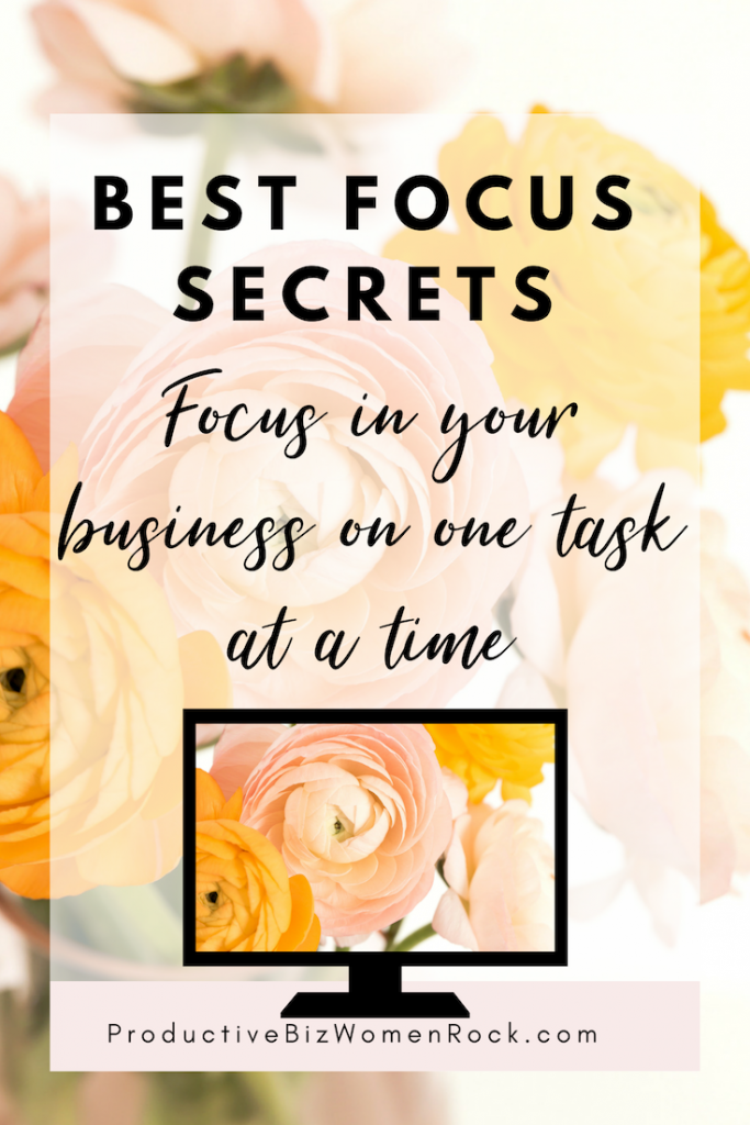 focus in your business